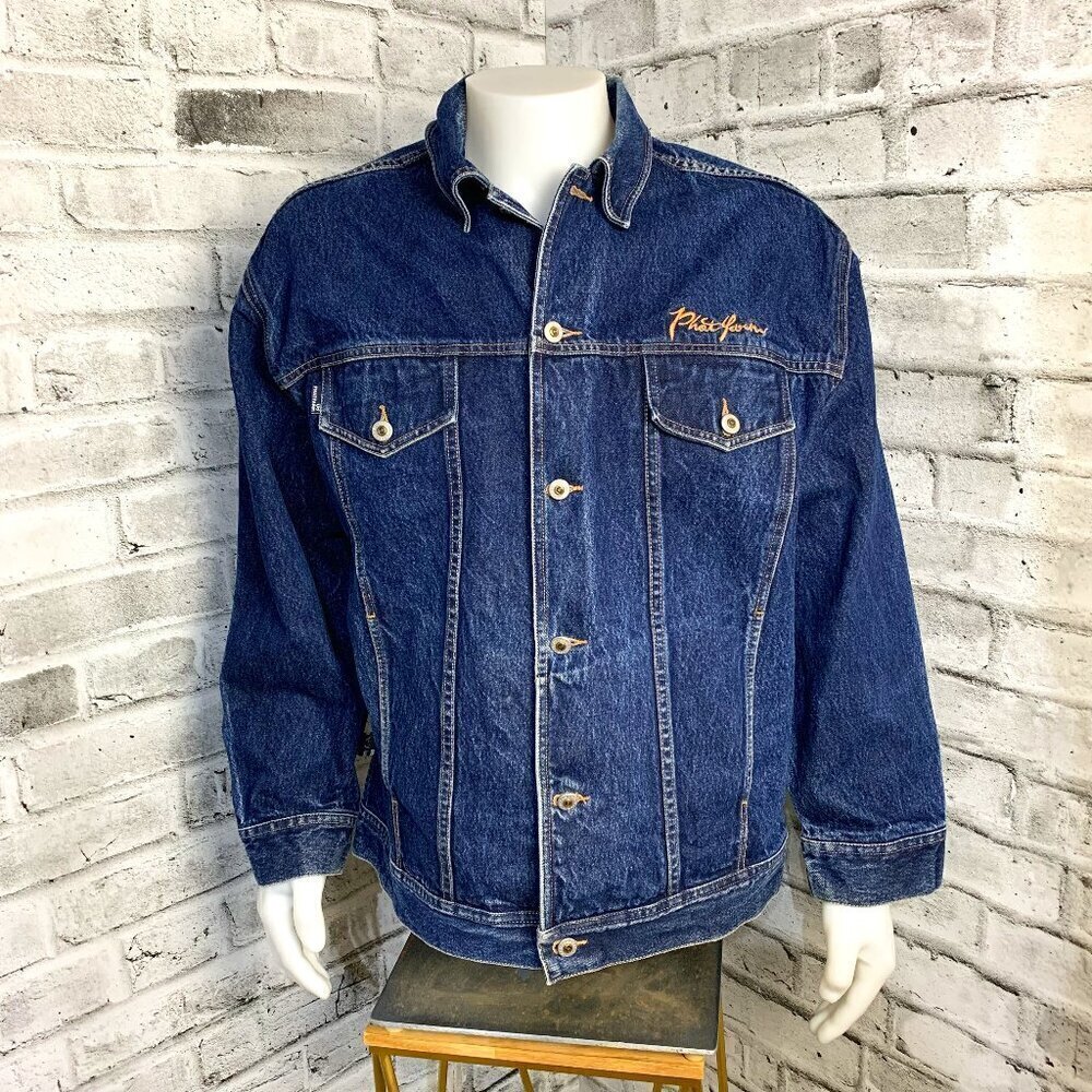 Vintage Y2K Phat Farm Denim Trucker Jean Jacket